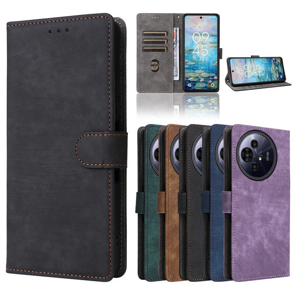 New Matte Leather Wallet Flip Phone Case Cover For TCL 60 SE NXTPAPER 5G