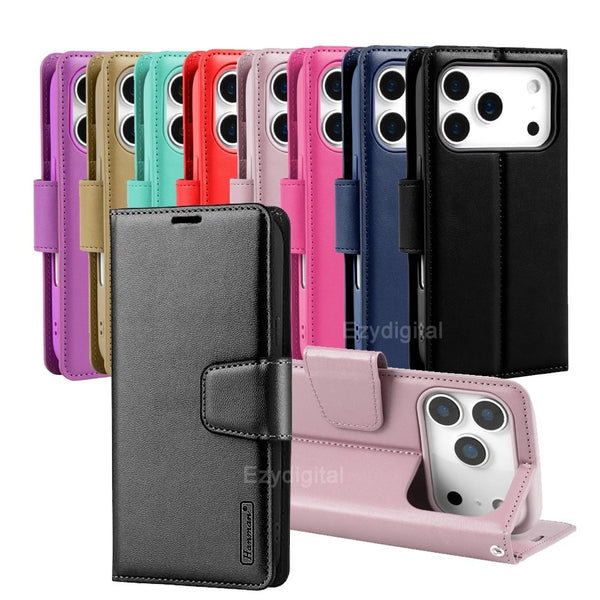 For New Apple iPhone 17 Pro Max Air Luxury Hanman Leather Wallet Flip Case Cover