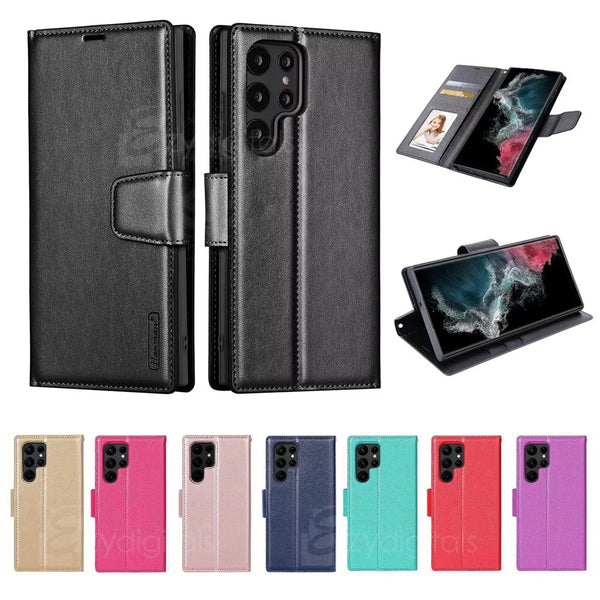 For Samsung Galaxy S25 Ultra 5G Luxury Leather Phone Wallet Flip Case Cover