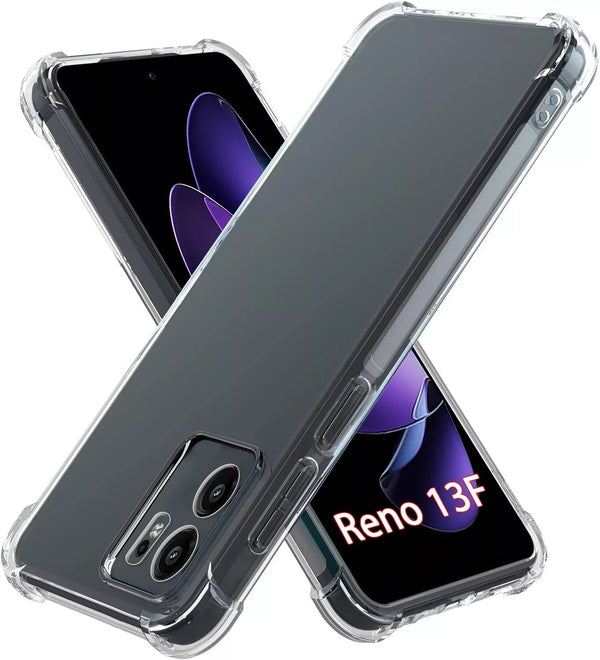 OPPO Reno13 F 5G Crystal Shock proof Flexible TPU Gel Soft Silicone Case