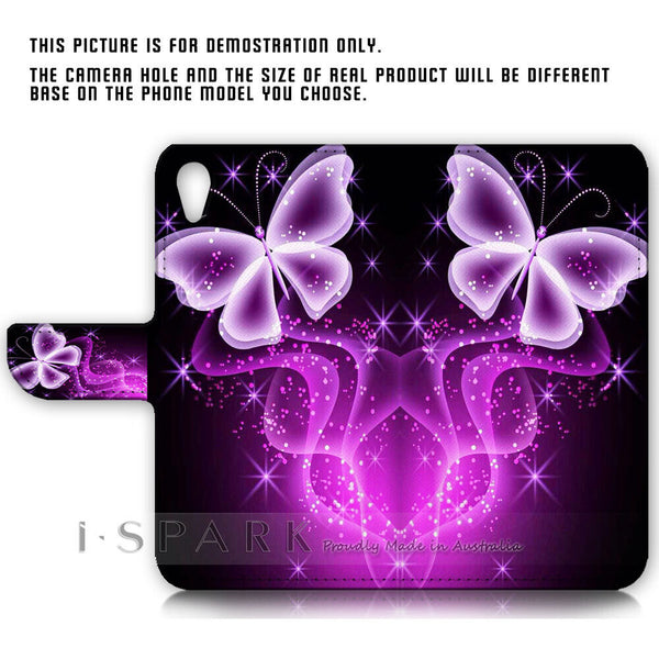 Butterfly TPU Phone Wallet Case Cover For Samsung Galaxy S21 Ultra 5G - 31044