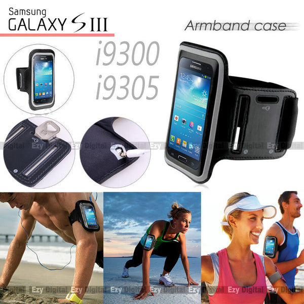 BLACK Running GYM Armband Case For Samsung Galaxy S3 SIII i9300 i9305