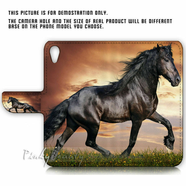 Horse TPU Phone Wallet Case Cover For Samsung Galaxy A12 - 21150
