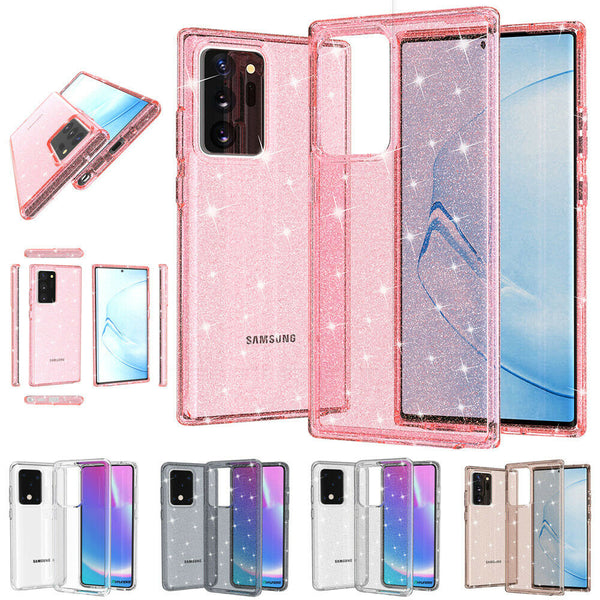 For Samsung Galaxy Note20 Ultra 5G Symmetry Glitter Hybrid Heavy Duty Back Case