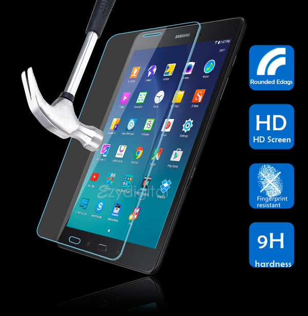 Tempered Glass Film Screen Protector for Samsung Galaxy Tab 4 & Galaxy Tab A