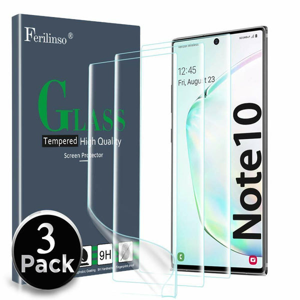 3 PACK For Samsung Galaxy Note10+ 5G Plus FULL HYDROGEL AQUA Screen Protector