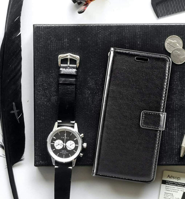 Premium PU Leather Wallet Flip Phone Case Cover For New Optus X Sight 2 4G Plus