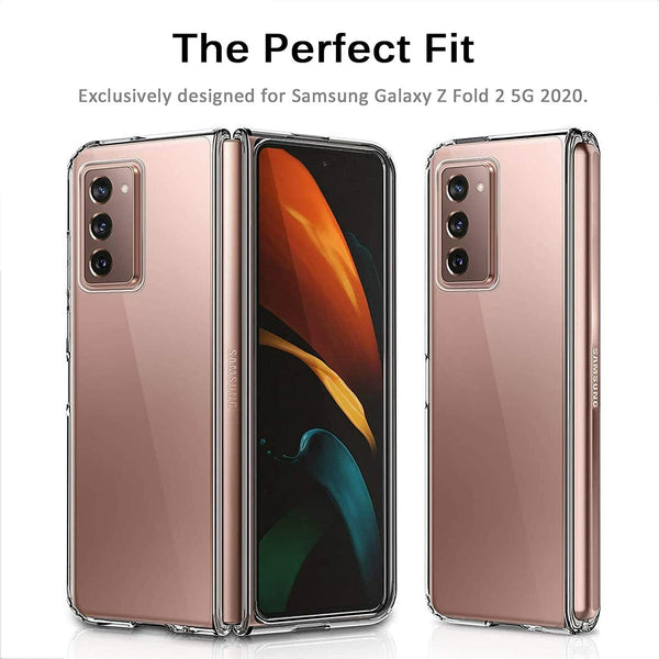 For Samsung Galaxy Z Fold 2 5G Hard Crystal Clear PC Anti-Scratch Case Cover