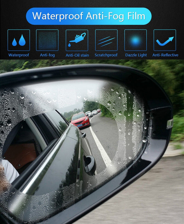 Universa car rearview mirror Rainproof film membrane sticker Waterproof Anti-fog